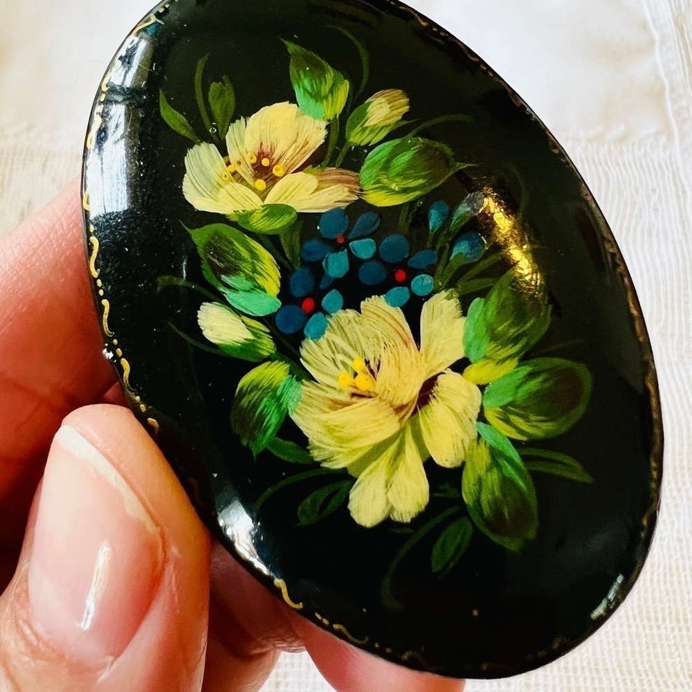 Russian Floral Brooch